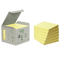 Post-it 100 % kierrätetty 76x76 mm, 6 kpl