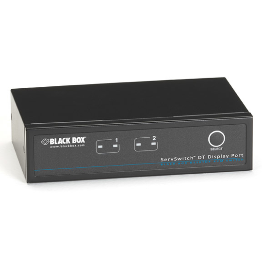 BLACK BOX DT SERIES KVM SWITCH DT DISPLAYPORT WITH USB AND AUDIO - 2-PORT