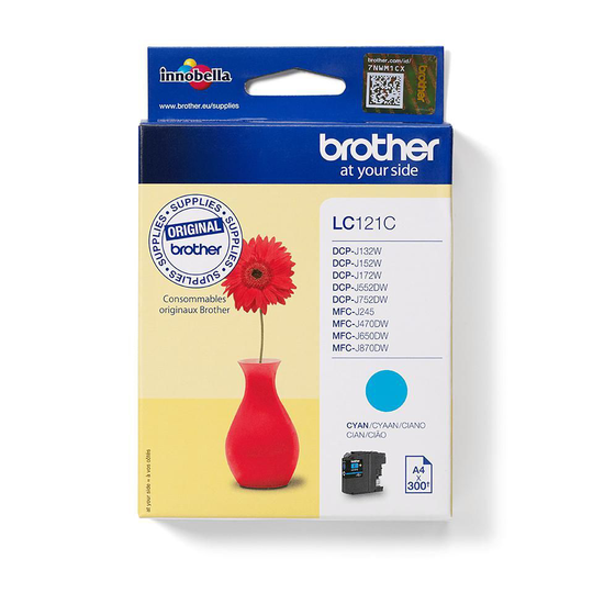 BROTHER LC121C Ink Cyan 300pages