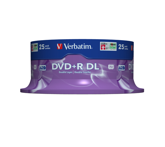 DVD+R DL, 8x, 8.56GB/240min, 35-pack Spindel, Matt Silver