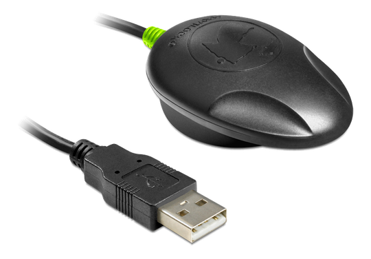 NL-602U GPS-vastaanotin, USB 2.0, U-blox 6, IPX6, Magneettikiinnitys, 1,5 M, Musta