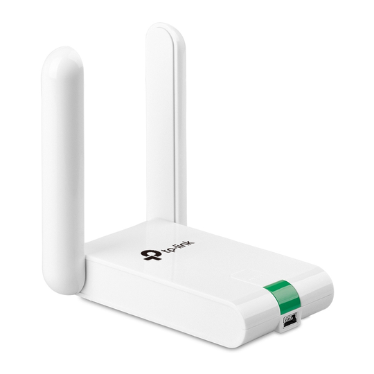 Wireless Net Card USB 300Mbps 802.11n 2x3dBi Antennas White