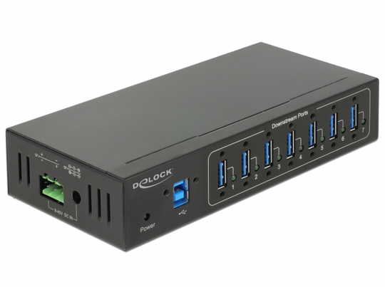 This Solid Industry Capable USB Hub By Delock Can Be Connected To A Computer Via The USB Type-A Inte