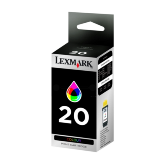 Lexmark 20HC Mustepatruuna 3-väri, 27 ml