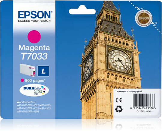 EPSON Cartridge L Magenta For WP 4000