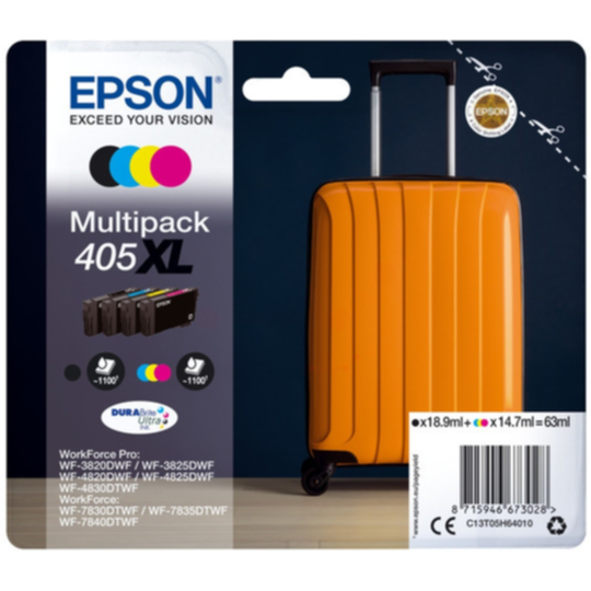 Mustepatruuna MultiPack Epson 405XL BK/C/M/Y