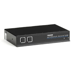 BLACK BOX SECURE KVM SWITCH - DVI, USB, EAL4+, EAL2+, CERTIFIED, 2-PORT