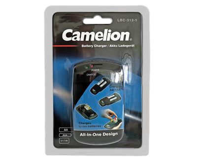 Camelion LBC-313 Universaali yleislaturi kameroille puhelimille ja muille Ni-Mh ja litium-akuille + USB virtalähde