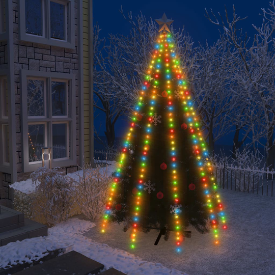 vidaXL Joulukuusen valoverkko 400 LED-valoa värikäs 400 cm