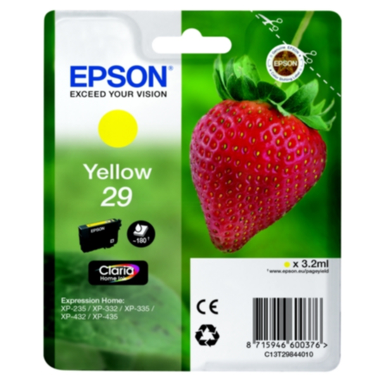 Epson 29 Mustepatruuna keltainen, 180 sivua