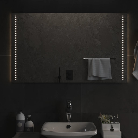 vidaXL Kylpyhuoneen LED-peili 100x60 cm
