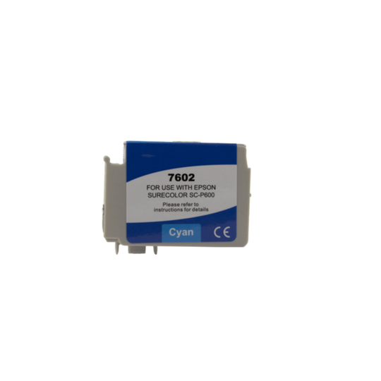 Mustepatruuna, korvaa Epson T7602, syaani, 32 ml