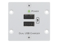 KRAMER W-2UC(B) WALL PLATE INSERT -DUAL PORT USB CHARGER