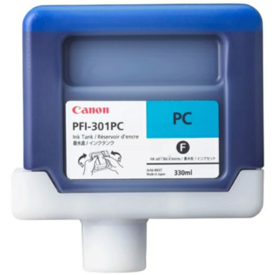 Canon PFI-301 PC Mustepatruuna vaalea cyan, 330 ml