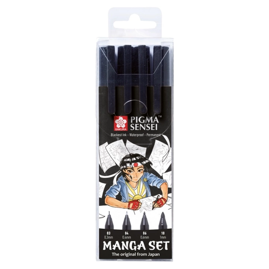 Sakura Manga Pigma Sensei Black 4-setti