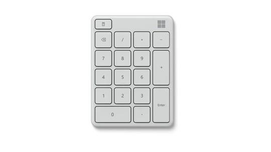 MS Number Pad DA/FI/NO/SV Glacier