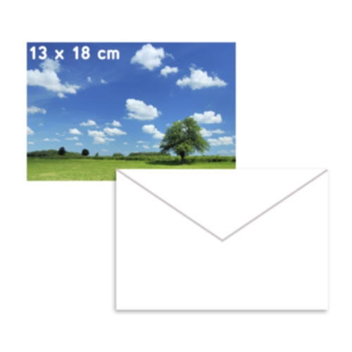 Photo-kiiltopaperi, 13x18cm 5 ark. 250g + 3 kirjekuori