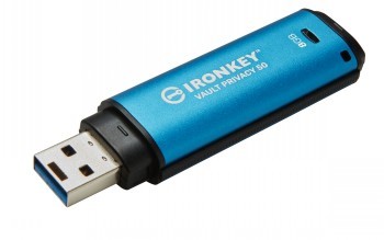 KINGSTON 8GB IRONKEY VAULT PRIVACY 50 AES-256 ENCRYPTED, FIPS 197