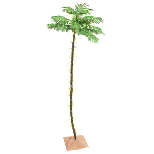 vidaXL LED-palmu lämmin valkoinen 192 LED-valoa 300 cm