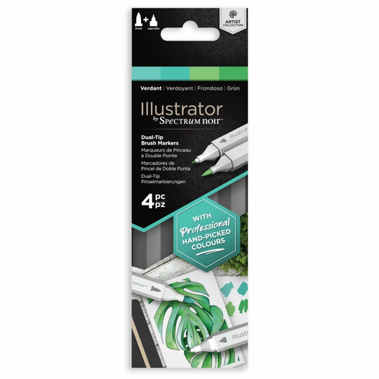 Spectrum Noir Illustrator Marker 4-setti Verdant