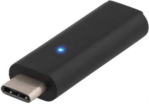 USB 2.0 -sovitin, Type C Uros - Type Micro B Naaras, Musta