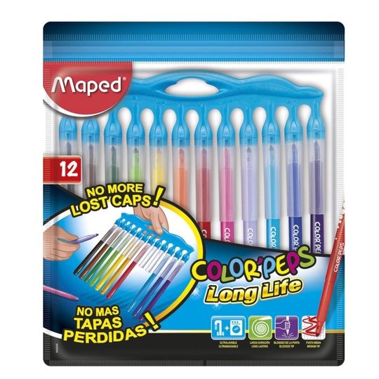 Maped Color Peps Tussikynät "Long Life" 12-setti