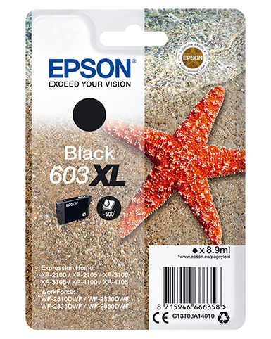 EPSON Singlepack Black 603XL Ink