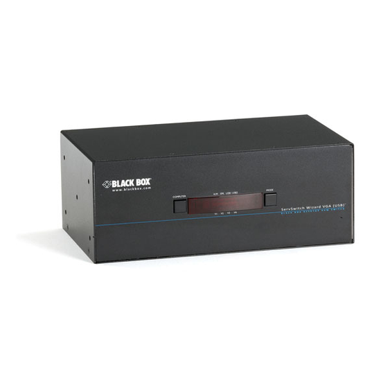BLACK BOX WIZARD KVM SWITCH - DUAL-HEAD, VGA, USB TRUE EMULATION, AUDIO, 4-PORT
