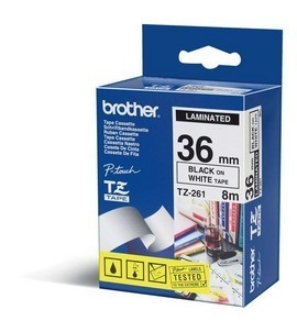 BROTHER TZE261 36 BLACK ON WHITE