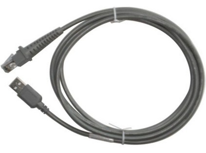 Datalogic USB-A - RJ45-kaapeli, Suora, Harmaa