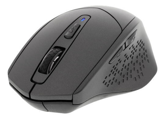 Bluetooth-hiiri, Hiljainen Malli, 4 Painiketta, 800 - 1600 Dpi, Toimii AA-paristolla, Tummanharmaa