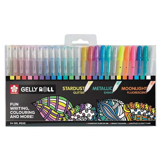Sakura Gelly Roll Mixed 24 kpl