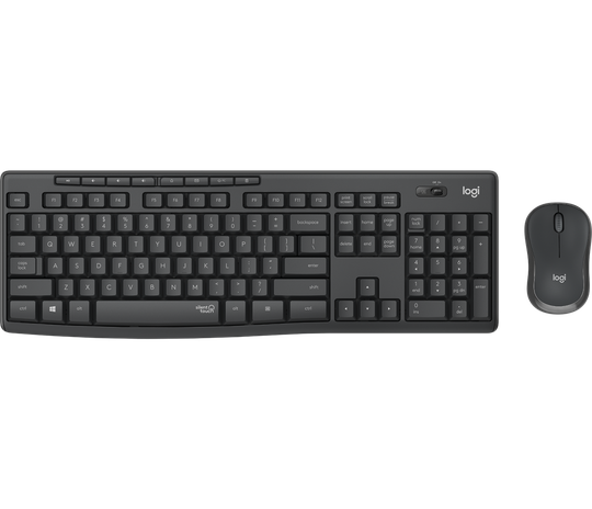 MK295 Silent Wireless Combo GRAPHITE NDX