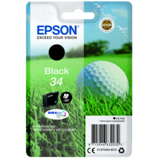 Epson 34 Mustepatruuna musta, 350 sivua
