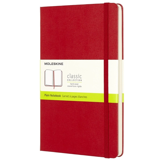 Moleskine Classic Hardcover Large Punainen Plain