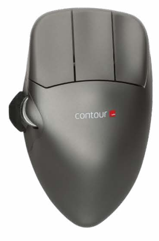 CONTOUR MOUSE LARGE RIGHT GREY METAL WIRELESS