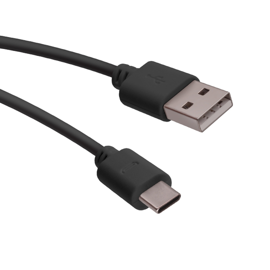 USB-C lataus ja synkronointikaapeli 1m 1A bulk Musta