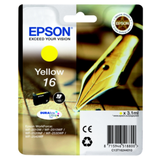 Epson 16 Mustepatruuna keltainen, 165 sivua