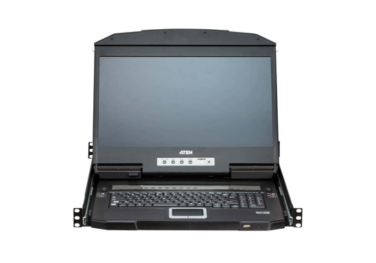 4-Port USB HDMI Multi-View Dual Rail WideScreen LCD KVM