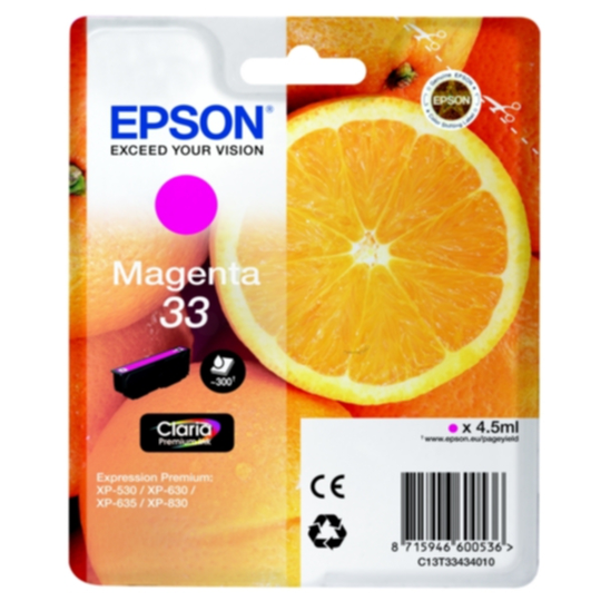 Epson 33 Mustepatruuna magenta, 300 sivua