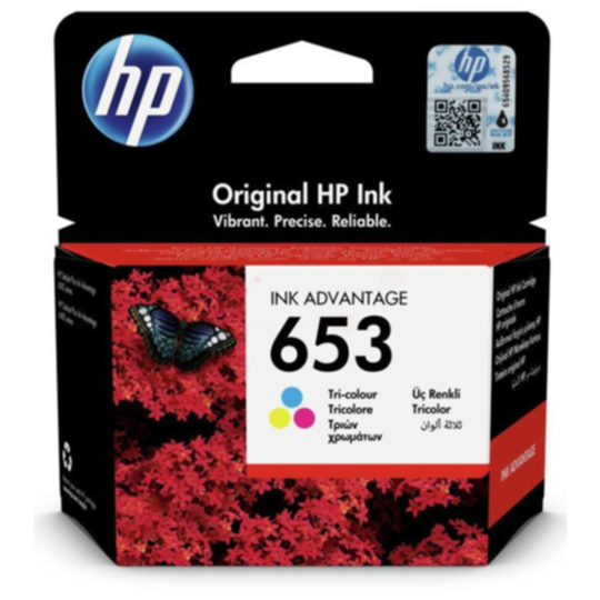 HP 653 mustepatruuna väri, 200 sivua