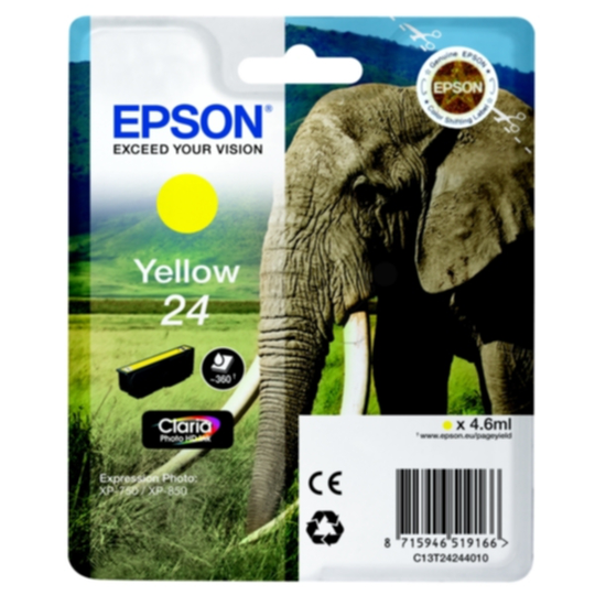 Epson 24 Mustepatruuna keltainen, 360 sivua