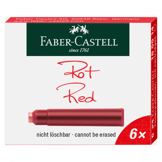 Faber-Castell Refill 6 kpl Punainen