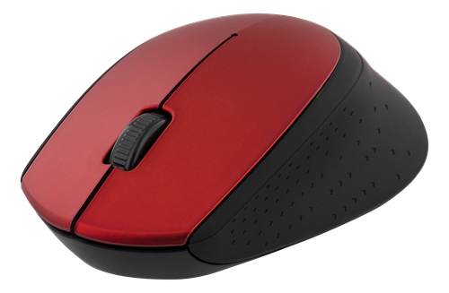 Langaton Optinen Hiiri, 2,4 GHz, 3 Painiketta Ja Rulla, 1200 Dpi, USB-nanovastaanotin, Punainen