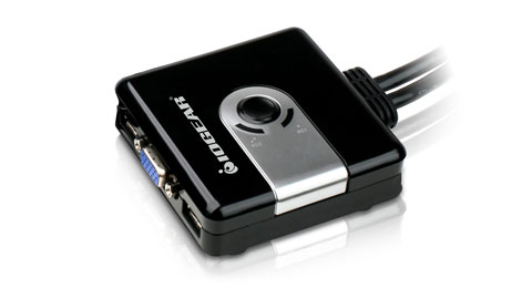 IOGEAR 2-Port Compact USB VGA KVM