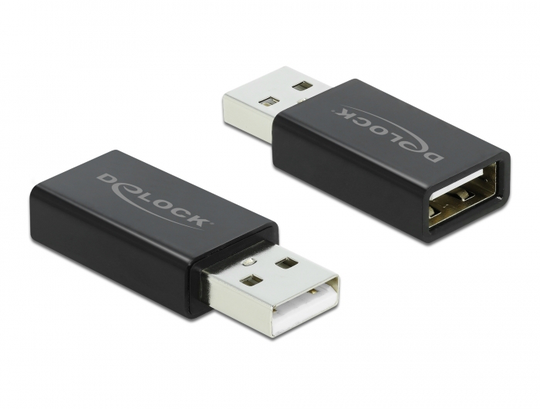 This Adapter By Delock Can Be Used To Block The Transfer Of Data From Devices With USB Type-A Connec