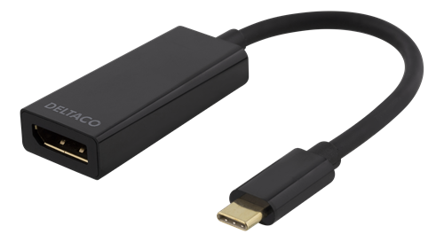 Sovitin USB 3.1 - DisplayPort, USB Type C Uros - DisplayPort 19-pinninen Naaras, 4K Taajuudella 60 H