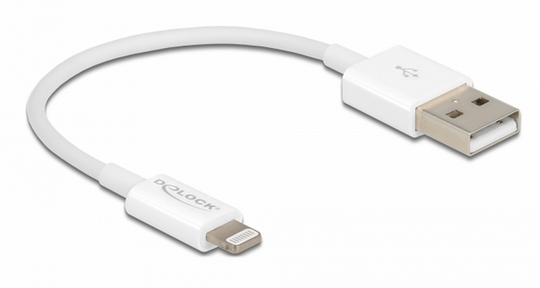 This USB Data And Charging Cable By Delock Is Compatible To IPhone, IPad And IPod With 8 Pin Apple L