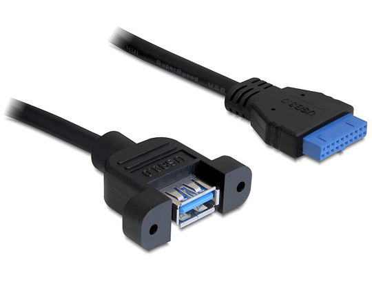 This USB 3.0 Pin Header Cable By Delock Can Be Internally Connected To A Free Pin Header Port Of You