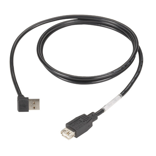 BLACK BOX USB 2.0 CABLE - TYPE A MALE (RIGHT ANGLE) TO TYPE A FEMALE, 4-FT. (1.2-M)